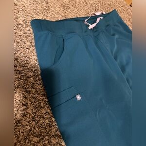 FIGS Kade Caribbean Blue pants